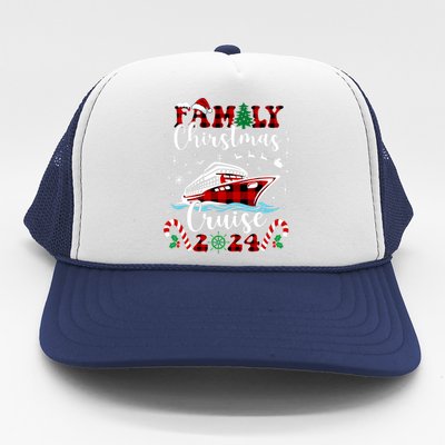 Family Christmas Cruise 2024 Matching Family Cruise Holiday Trucker Hat