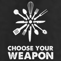 Funny Cooking Choose Your Weapon Kitchen Utensils Gift 7 Panel Mesh Trucker Snapback Hat