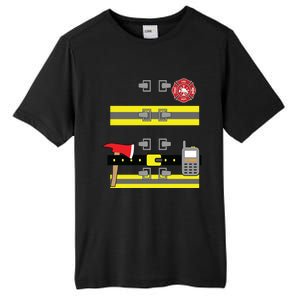 Firefighter Costume Cute Birthday Halloween Gift Tall Fusion ChromaSoft Performance T-Shirt