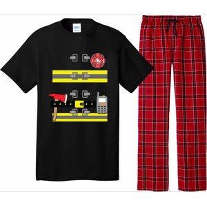 Firefighter Costume Cute Birthday Halloween Gift Pajama Set