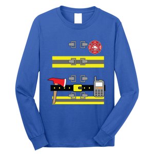 Firefighter Costume Cute Birthday Halloween Gift Long Sleeve Shirt