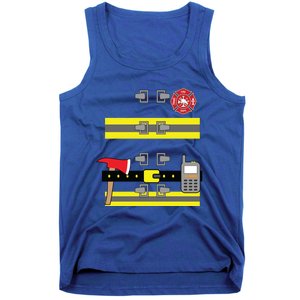 Firefighter Costume Cute Birthday Halloween Gift Tank Top