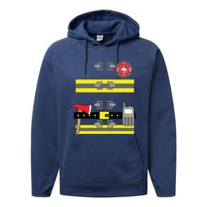 Firefighter Costume Cute Birthday Halloween Gift Performance Fleece Hoodie