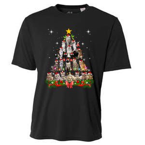 Funny Cat Christmas Ree Xmas Gifts Cooling Performance Crew T-Shirt