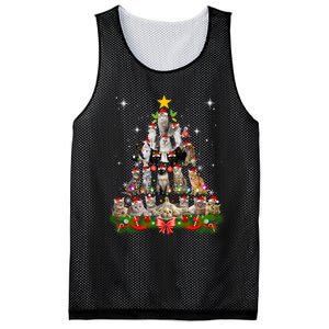 Funny Cat Christmas Ree Xmas Gifts Mesh Reversible Basketball Jersey Tank