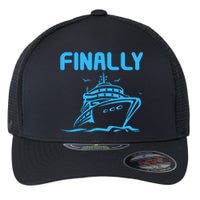 Finally Cruising Cruise Ship For Boy Girl Flexfit Unipanel Trucker Cap