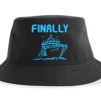 Finally Cruising Cruise Ship For Boy Girl Sustainable Bucket Hat