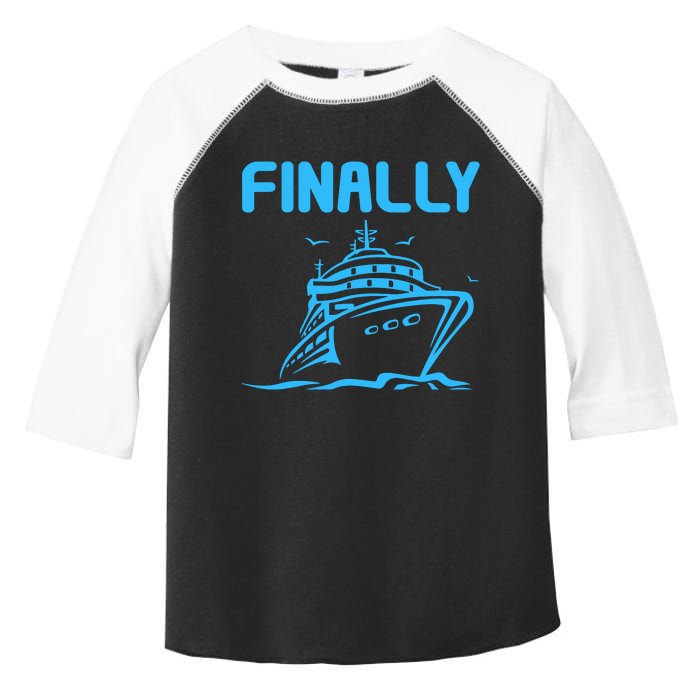 Finally Cruising Cruise Ship For Boy Girl Toddler Fine Jersey T-Shirt