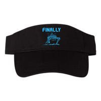 Finally Cruising Cruise Ship For Boy Girl Valucap Bio-Washed Visor