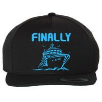 Finally Cruising Cruise Ship For Boy Girl Wool Snapback Cap