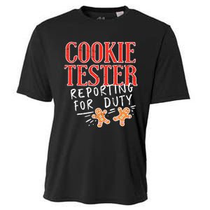 Funny Christmas Cookie Tester Gift Cooling Performance Crew T-Shirt