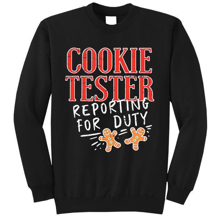 Funny Christmas Cookie Tester Gift Tall Sweatshirt