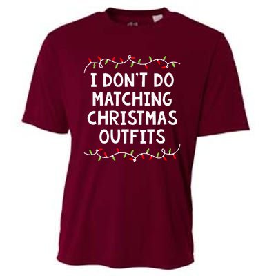 Family Christmas Couples I DonT Do Matching Christmas Cooling Performance Crew T-Shirt