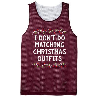 Family Christmas Couples I DonT Do Matching Christmas Mesh Reversible Basketball Jersey Tank