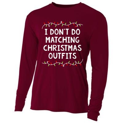 Family Christmas Couples I DonT Do Matching Christmas Cooling Performance Long Sleeve Crew