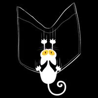 Funny Cute Cat Hanging From Pocket City Backpack