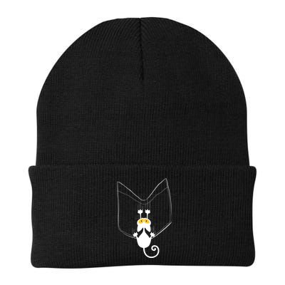 Funny Cute Cat Hanging From Pocket Beanie