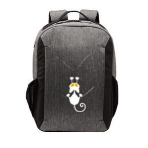 Funny Cute Cat Hanging From Pocket Vector Backpack