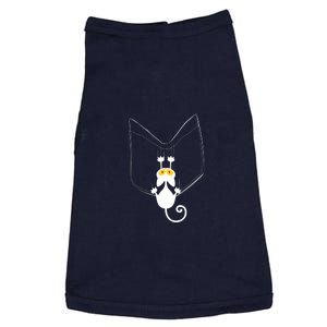 Funny Cute Cat Hanging From Pocket Doggie Tank