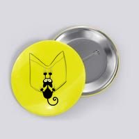 Funny Cute Cat Hanging From Pocket Button