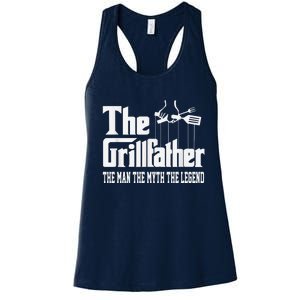 Funny Cooking Chef Apron With Pockets Bbq Kitchen Women's Racerback Tank