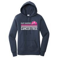 Flat Chested Cancer Free Sunflower Breast Cancer Women's Pullover Hoodie