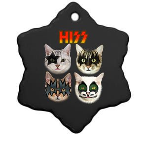 Funny Cat Cat Lover Cat Hiss Cat Owner Cat Humor Funny Gift Ceramic Star Ornament