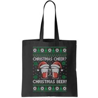 Funny Christmas Cheer Christmas Beer Ugly Sweater Bag