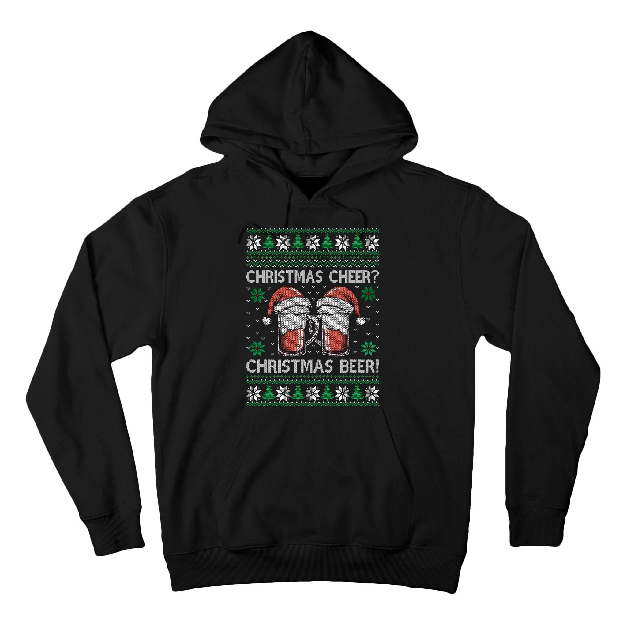 Funny Christmas Cheer Christmas Beer Ugly Sweater Tall Hoodie
