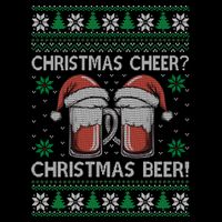 Funny Christmas Cheer Christmas Beer Ugly Sweater Kids T-Shirt