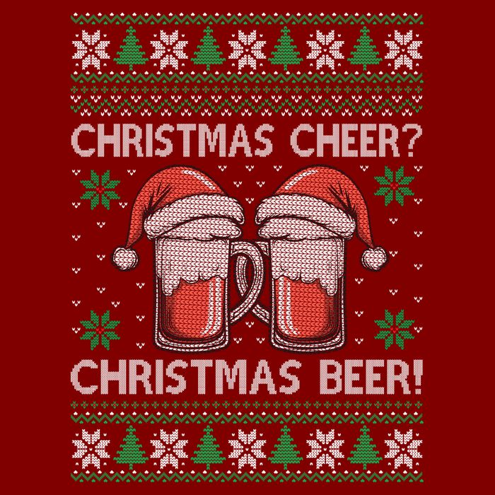 Funny Christmas Cheer Christmas Beer Ugly Sweater Performance Shirt