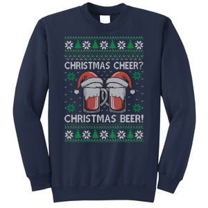 Funny Christmas Cheer Christmas Beer Ugly Sweater Sweatshirt