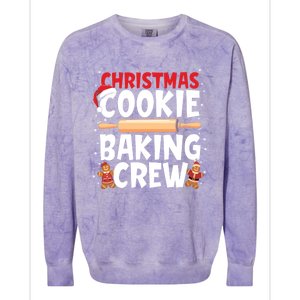 Funny Christmas Cookie Baking Crew Matching Pajamas Family Gift Colorblast Crewneck Sweatshirt