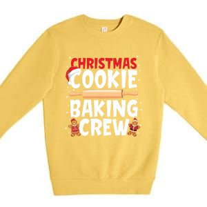 Funny Christmas Cookie Baking Crew Matching Pajamas Family Gift Premium Crewneck Sweatshirt