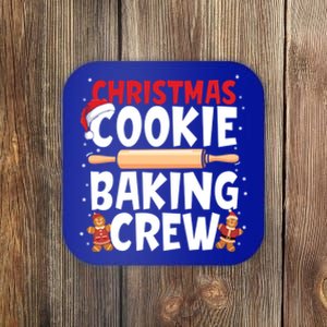 Funny Christmas Cookie Baking Crew Matching Pajamas Family Gift Coaster