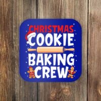 Funny Christmas Cookie Baking Crew Matching Pajamas Family Gift Coaster