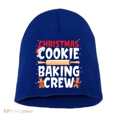 Funny Christmas Cookie Baking Crew Matching Pajamas Family Gift Short Acrylic Beanie