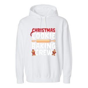 Funny Christmas Cookie Baking Crew Matching Pajamas Family Gift Garment-Dyed Fleece Hoodie