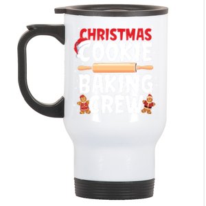 Funny Christmas Cookie Baking Crew Matching Pajamas Family Gift Stainless Steel Travel Mug