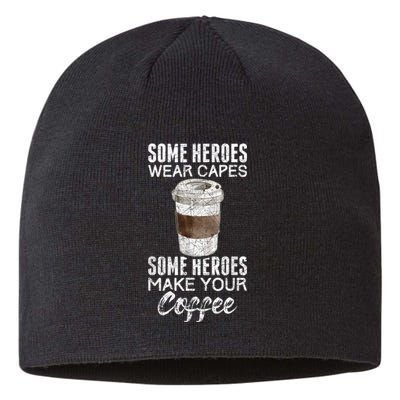 Funny Coffeemaker Coffee Lover Gift Idea Barista Sustainable Beanie