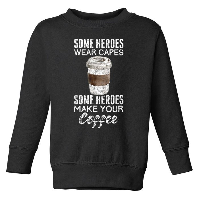 Funny Coffeemaker Coffee Lover Gift Idea Barista Toddler Sweatshirt