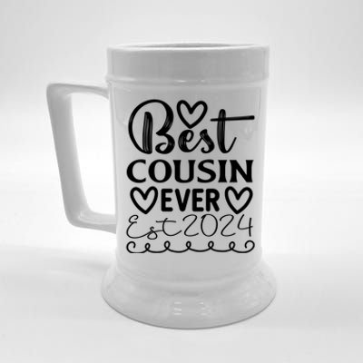 Funny Cousin Crew Matching Fam Best Cousin Since 2024 Family Gift Beer Stein