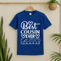 Funny Cousin Crew Matching Fam Best Cousin Since 2025 Family Cute Gift T-Shirt