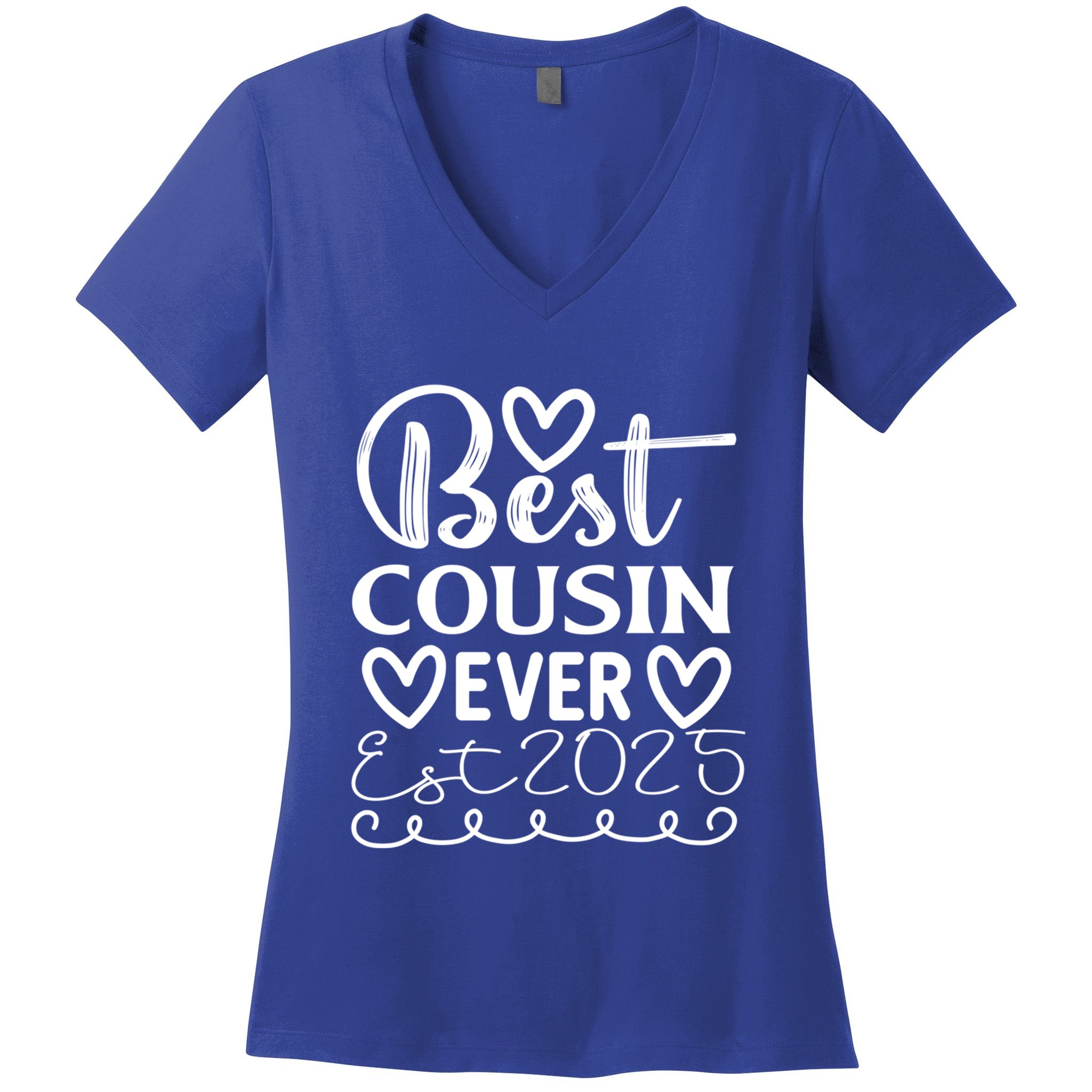 Funny Cousin Crew Matching Fam Best Cousin Since 2025 Family Cute Gift Women's V-Neck T-Shirt