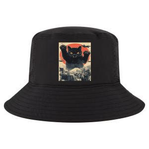 Funny Catzilla Cat Monster Cat Meowzilla Ukiyoe Catzilla Cool Comfort Performance Bucket Hat