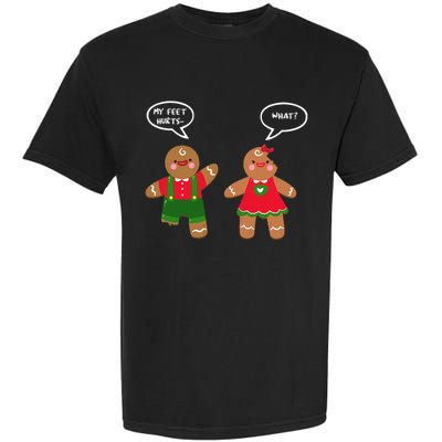 Funny Crude Christmas Humor Gingerbread Puns Slapstick Xmas Garment-Dyed Heavyweight T-Shirt