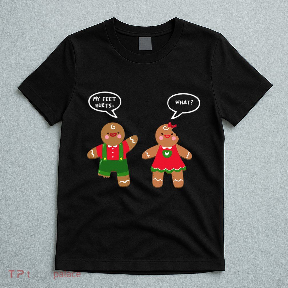 Funny Crude Christmas Humor Gingerbread Puns Slapstick Xmas T-Shirt