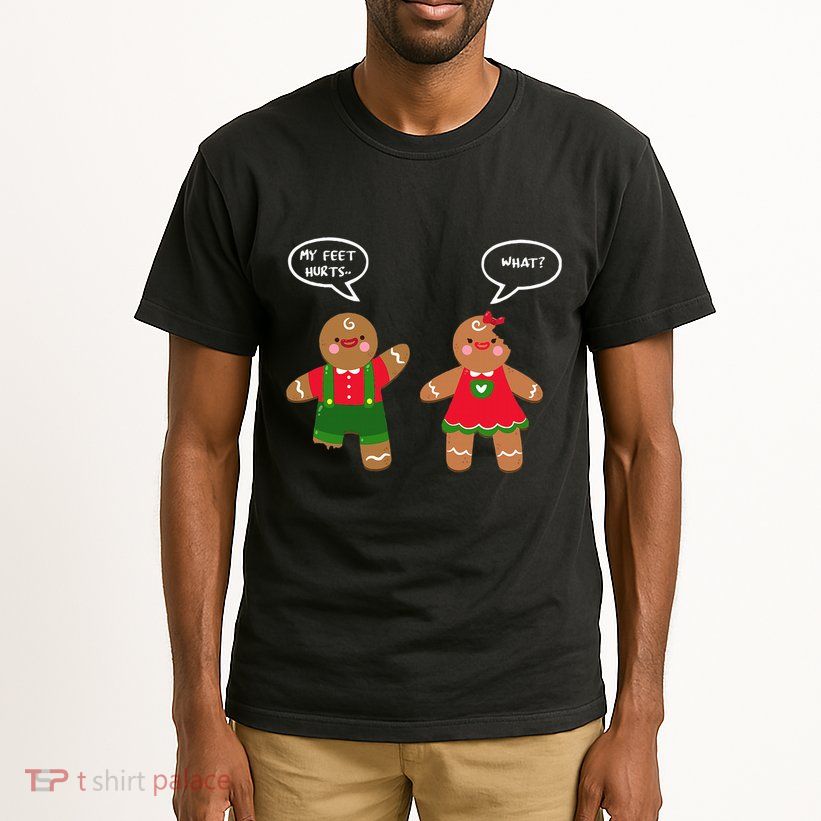 Funny Crude Christmas Humor Gingerbread Puns Slapstick Xmas Tall T-Shirt