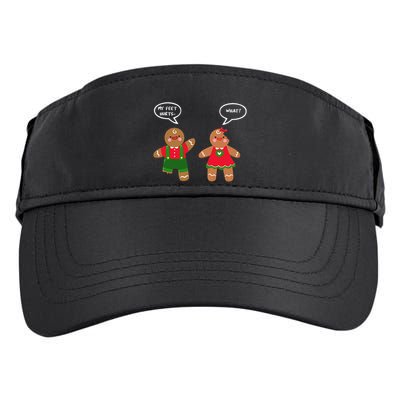 Funny Crude Christmas Humor Gingerbread Puns Slapstick Xmas Adult Drive Performance Visor