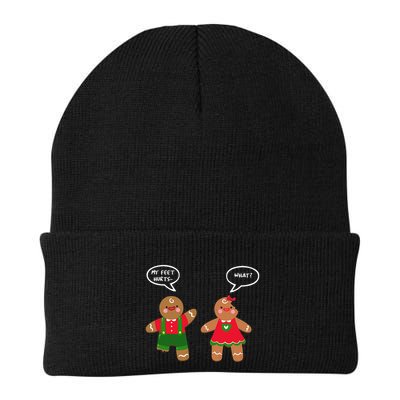 Funny Crude Christmas Humor Gingerbread Puns Slapstick Xmas Beanie